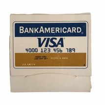 Vintage BankAmericard Visa Master Charge Golf Tees Promo Advertising Ca. 1960s - £7.29 GBP