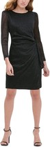 New Tommy Hilfiger Black Pleated Sheath Dress Size 16 $129 - £55.94 GBP