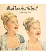 Toni Home Hair Perm Creme Cold Wave 1948 Advertisement Beauty Products D... - $34.84 CAD