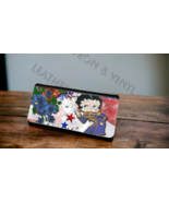 Women&#39;s Trifold Wallet - Betty Boop America Red White Blue Design - $33.97 CAD
