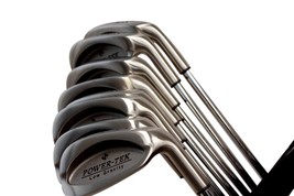 Custom Made ATI-MAX Power Tek Steel Iron Set Stiff S Flex Taylor Fit Golf Clubs - £241.71 GBP