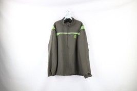 Nike Golf Mens Size XL Michigan State University Half Zip Pullover Jacket Green - £33.78 GBP