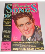 March 1935 POPULAR SONGS MAGAZINE Rudy Vallee Cover - $40.72 CAD