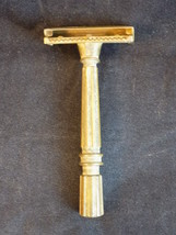 Vtg GEM Micromatic Shaving Safety Razor Old Art Deco Mens Brass No 5.  1739280 - £15.56 GBP