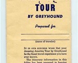 1950&#39;s Northland Greyhound Bus Lines Tour Documents Itinerary Map Florid... - £15.08 GBP