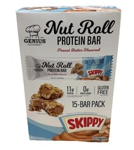 Nut Roll Protein Bar Skippy  Peanut Butter Flavored 15 Protein Bars - $37.50