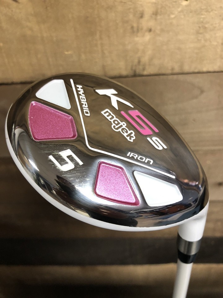 DEMO Petite Womens Majek Golf Pink Hybrid #5 Lady Flex Graphite Shaft 5... - $88.15