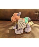 GUND RAINA Dragon Lovey Plush Doll Stuffed Small Purple Pink Teal Yellow... - $68.85