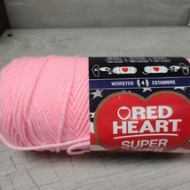Red Heart Super Saver Yarn PETAL PINK 7oz 364yds 0373 Worsted Medium Acrylic - £3.15 GBP