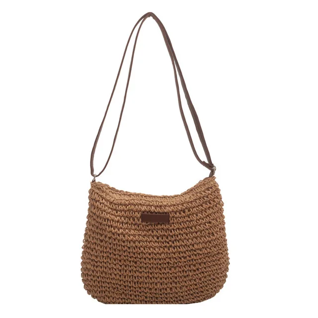  crossbody bag women beach holiday shopping woven shoulder handbag messenger purses for thumb200