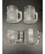 4 McDonald&#39;s Flintstones Glass Mugs  Treemendous Rocky Road Pree Dawn 1993 - €16,20 EUR