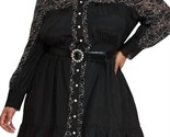 L&#39;atiste Lace Long Sleeve Mini Dress Black &amp; White - $66.00