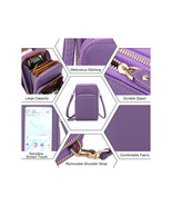  Women Cell Phone Purse   Large Leather Wallet Zip Handbag Crossbody Sho... - $346.87 MXN