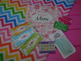 18&quot; Doll American Girl Restaurant Menu, Bill, Debit Gift Cards, Play Money - B - £5.51 GBP