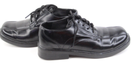 Boys US Size 3 Lace Up Oxford Black Dress Affair School Shoes Deer Stags Gabe - £11.68 GBP