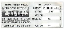 Billet De Concert Jimmy Buffett 19 Août 1990 Saratoga Springs New York - £32.14 GBP