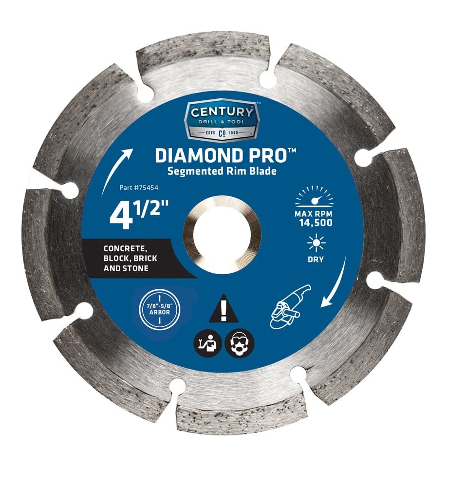 Century Drill &amp; Tool 75455 Diamond Segmented Rim Blade, 7&quot; - $13.99+