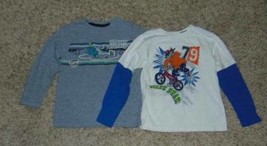 2 Garanimals Shirts Biker &amp; Hockey Champs Long Sleeve Boys-size 7 - $9.90