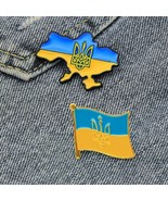 Ukraine Brooches Ukrainian flag territory Map Pin Symbol National emblem... - £6.29 GBP