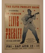 Elvis Presley tin sign reproduction of concert flyer made in 2004 - €8,18 EUR