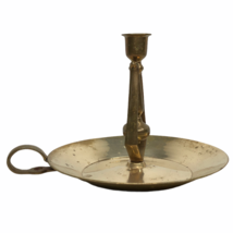 Vintage Brass Gimbal Candle Holder Chamber Stick Nautical Swivel Table  - £39.56 GBP