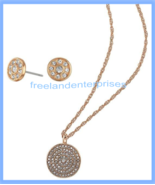 Necklace Earring STUDIO 1886 RoseGoldtone &amp; Pave Necklace &amp; Earring Set - $33.88 CAD