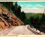 Nearing the End of the Mohawk Trail Berkshire Hills MA UNP WB Postcard  - $3.91