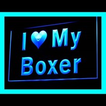 210104B I Love My Boxer Brave Loyalty Victim Gate Blatant Parking LED Li... - £17.57 GBP