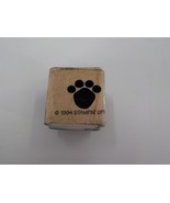 STAMPIN&#39; UP PAW PRINT STAMP 3/4 INCH SMALL ANIMAL FOOT PRINT 4 TOES 1994... - £4.73 GBP