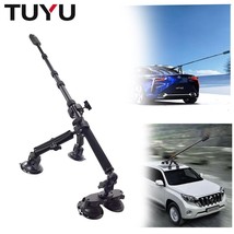 Dual Flat Car Suction Cup Holder with Invisible Selfie Stick for Insta360 Go Pro - $65.29+