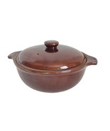 Denby Pottery Homestead Brown Stoneware Casserole with Lid England - £22.29 GBP