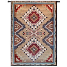 76x53 BRAZOS Southwest Western Native American Geometric Tapestry Wall H... - £229.49 GBP