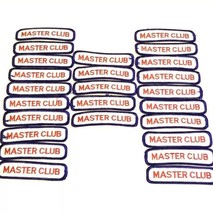 Masters Club Martial Arts Karate Patch Embroidered 4&quot; x 1&quot; Lot of 25 - £10.24 GBP