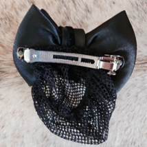 Horse Show Bow and Hair Net Crystals Black USED image 2