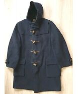 Duffle Coat by Gloverall Wool Blend Heavyweight Hooded Toggle Coat Size ... - $156.57 CAD
