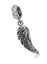 Angel Wings Guardian Pendant Dangle Birthstone - £28.99 GBP