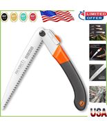 Heavy-Duty 11-Inch Folding Saw with SK-5 Steel Blade for Wood and Camping - $47.54 CAD
