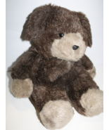 Full Body Dog Puppet 24&quot; Gray Brown Taupe Plush Soft Toy Stuffed Big Puppy - £37.85 GBP