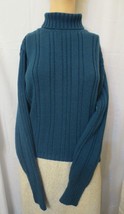 Vintage Basic Edition Knit Long Sleeve Collared Sweater Top Sz L - £7.86 GBP