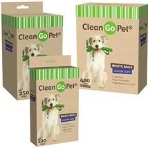 Dog Clean Up Lavender Scent Leak Proof Waste Bag Quick-Tie Handles Choose Count  - £9.23 GBP