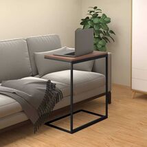 Side Table Black Engineered wood, iron 21.7x13.8x26.0 in Durable - $79.99 CAD
