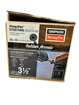 20 Pieces Simpson Strong-Drive Structural Wood Screws 3-1/2&quot; SDWS22312DBB-RN1 - £61.22 GBP