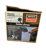 20 Pieces Simpson Strong-Drive Structural Wood Screws 3-1/2&quot; SDWS22312DB... - $108.41 CAD