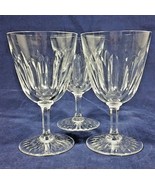 Vintage Baccarat Clear Crystal Stemware 6 Ounce Water Goblet Set of 3 Gl... - $270.00