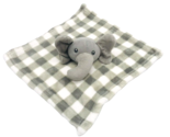 Lila &amp; Jack Lovey Elephant Plaid Rattle Soother Security Blanket Target ... - £11.78 GBP