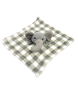 Lila &amp; Jack Lovey Elephant Plaid Rattle Soother Security Blanket Target ... - £11.81 GBP