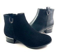 Cellini by Passaggi 81686 Black Leather Block Heel Ankle Bootie /Choose Material - £70.86 GBP