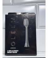 NEW GLEEM - 2 Replacement Brush Heads Soft Bristles (BLACK) - $8.54 CAD