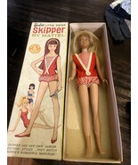 Vintage 1963 Skipper Barbie Sister Doll With Box &amp; Outfit Blonde Hair - $191.82 CAD