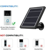 OLAIKE Solar Panel for All-New Video Doorbell 4 & Doorbell 2 & 3 & 3 Plus, MOUNT - £19.46 GBP